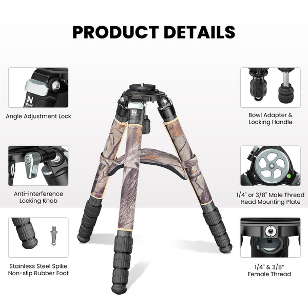 LX9G Carbon Fiber Heavy Duty Bowl Tripod
