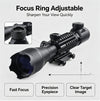 4-16X Rifle Scope Tactical Red Green Illuminated Reticle Hunting Sight