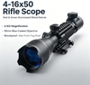 4-16X Rifle Scope Tactical Red Green Illuminated Reticle Hunting Sight