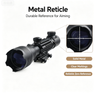4-16X Rifle Scope Tactical Red Green Illuminated Reticle Hunting Sight