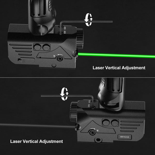 Tactical 1200LM IR Flashlight Green Laser Combo Rechargeable for Rifles