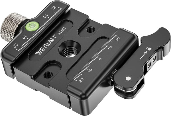 Arca Swiss Quick Release Plate Lever Lock Adapter for Magpul Mlok Bipod/Tripod Ball Heads