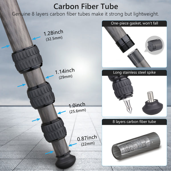 ARTCISE CT80C Carbon Fiber Tripod