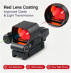 Tactical Red Dot Reflex Sight Scope Green Laser 3MOA 4 Reticles Picatinny Rail