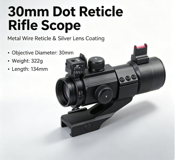 30mm Scope Hunting Sight Coin Adjustment Tactical Optic Compact Scope
