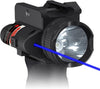 2000LM Tactical Flashlight Blue Rifle Pistol Laser Light Combo IPX6