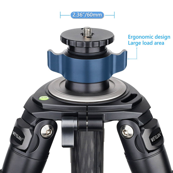 WEYLLAN TZ4 Professional Carbon Fiber Lifting Tripod Center Column