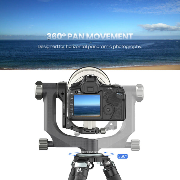 WEYLLAN PH8 Carbon Fiber Gimbal Head | 360° Heavy-Duty Stabilizer