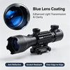 4-16X Rifle Scope Tactical Red Green Illuminated Reticle Hunting Sight