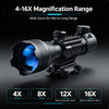 4-16X Rifle Scope Tactical Red Green Illuminated Reticle Hunting Sight
