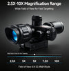 2.5x-10X Rifle Scope Reticle 32mm Red laser sight Compact Reticle