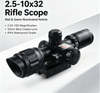 2.5x-10X Rifle Scope Reticle 32mm Red laser sight Compact Reticle