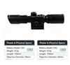 3.5-10X Rifle Scope Reticle 40mm Red laser sight Compact 24 Mil-Dot Reticle