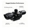 2.5x-10X Rifle Scope Reticle 32mm Red laser sight Compact Reticle