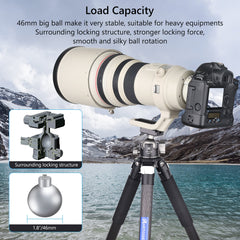 ARTCISE NB46 Low Profile Tripod Head,46mm Ball