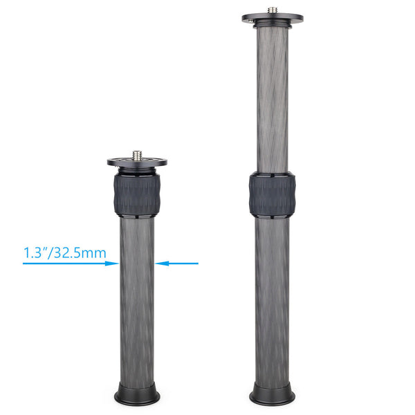 WEYLLAN EC Carbon Fiber Extension Column â€?2-Section Tripod/Monopod Adapter