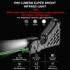 Tactical Green Laser Sight Infrared Illuminator Combo USB Picatinny Rail Mount