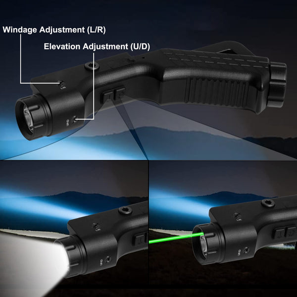 1200LM Laser Light Combo Green Rechargeable Aluminum Resistant Aluminum Alloy