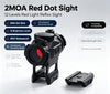 2MOA Red Dot Sight Tactical 12 Levels Red Light Reflex Sight Rifle Scope IPX7