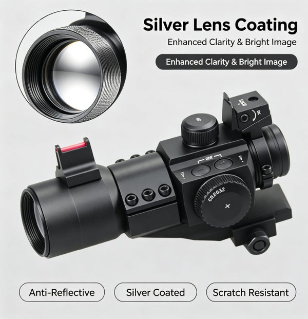 30mm Scope Hunting Sight Coin Adjustment Tactical Optic Compact Scope