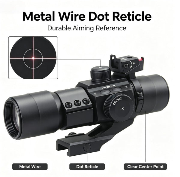 30mm Scope Hunting Sight Coin Adjustment Tactical Optic Compact Scope