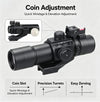 30mm Scope Hunting Sight Coin Adjustment Tactical Optic Compact Scope
