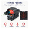 Tactical Red Dot Reflex Sight Scope Green Laser 3MOA 4 Reticles Picatinny Rail