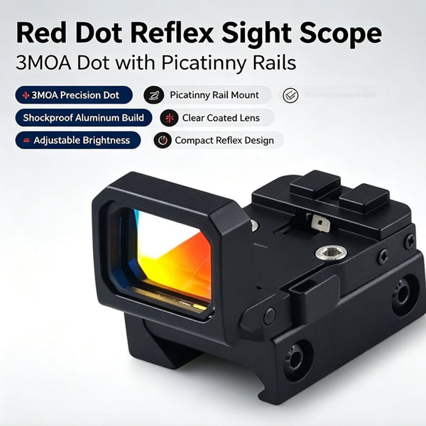 Red Dot Reflex Sight Scope Tactical 3MOA Dot Picatinny Rails