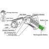 Aluminum Red Green IPX6 Resistant Combo Blue Rechargeable Light Laser 1200LM