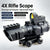 4X Rifle Scope Tactical Shockproof Diopter Adjustable Hunting Sight