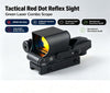 Tactical Red Dot Reflex Sight Scope Green Laser 3MOA 4 Reticles Picatinny Rail