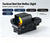 Tactical Red Dot Reflex Sight Scope Green Laser 3MOA 4 Reticles Picatinny Rail