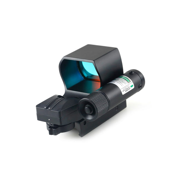Tactical Red Dot Reflex Sight Scope Green Laser 3MOA 4 Reticles Picatinny Rail