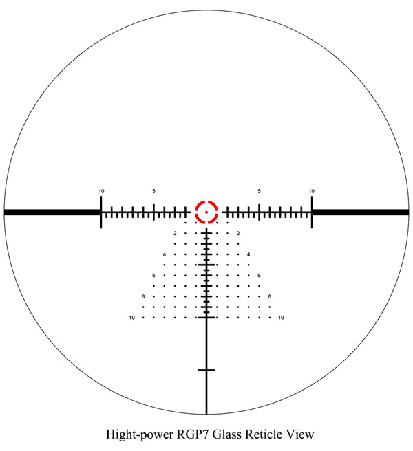 ARTCISE 4-40x60 (34mm) IR First Focal Plane Long Eye Relief Zero Stop Turret SP Glass Reticle Rifle Scope
