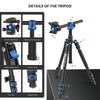 WEYLLAN TP6 Professional Horizontal Tripod for Camera