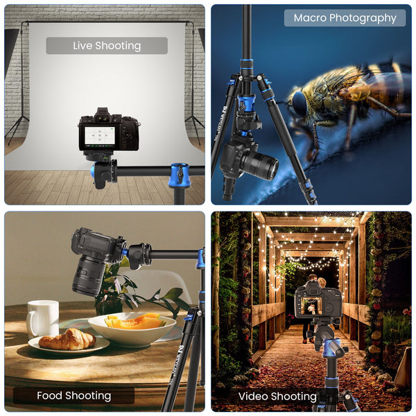 WEYLLAN TP6 Professional Horizontal Tripod for Camera