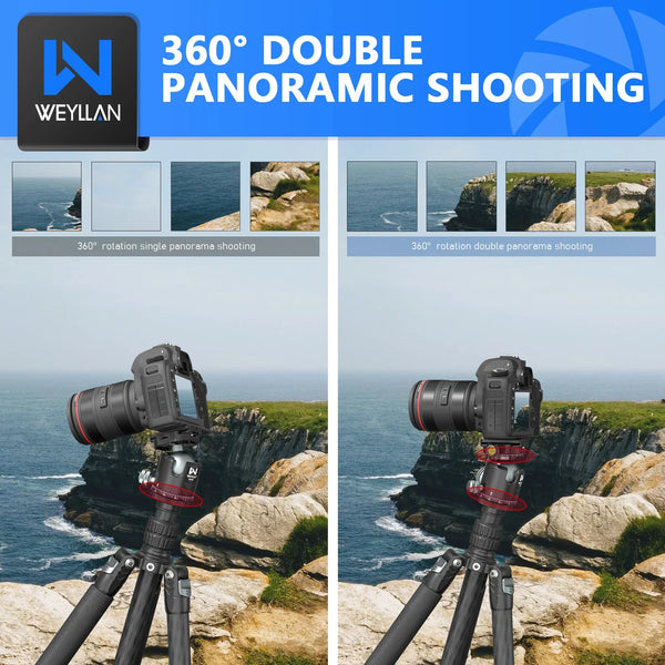 WEYLLAN RH44 Low Profile 44mm Tripod Ball Head
